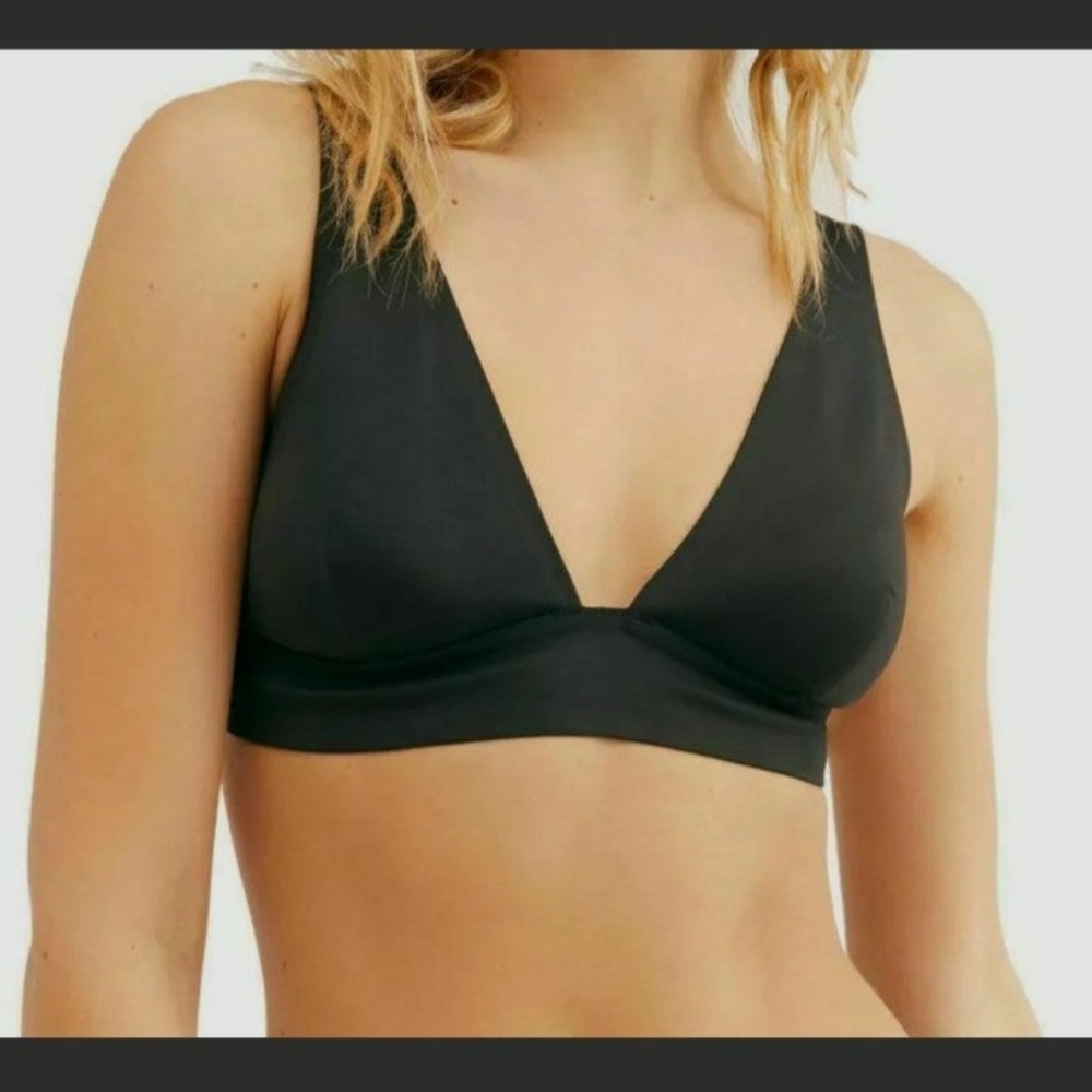 Free People Erin Scuba Bralette Black XS